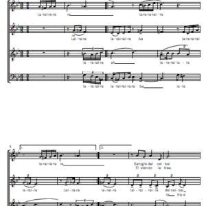La Tristecita - SATB